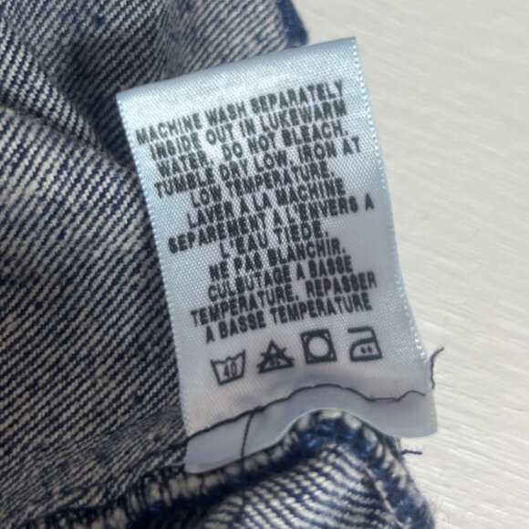 French Dressing Jeanswear Paris Denim Tote Bag Blue Cotton Casual - Picture 4 of 6